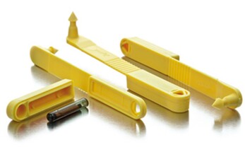 Ultrasoon verbinden van componenten voor dieridentificatie Ultrasoon verbinden van componenten voor dieridentificatie